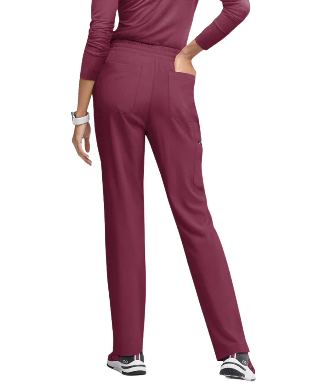 Straight Leg Drawstring Belt Pants Royal Blue