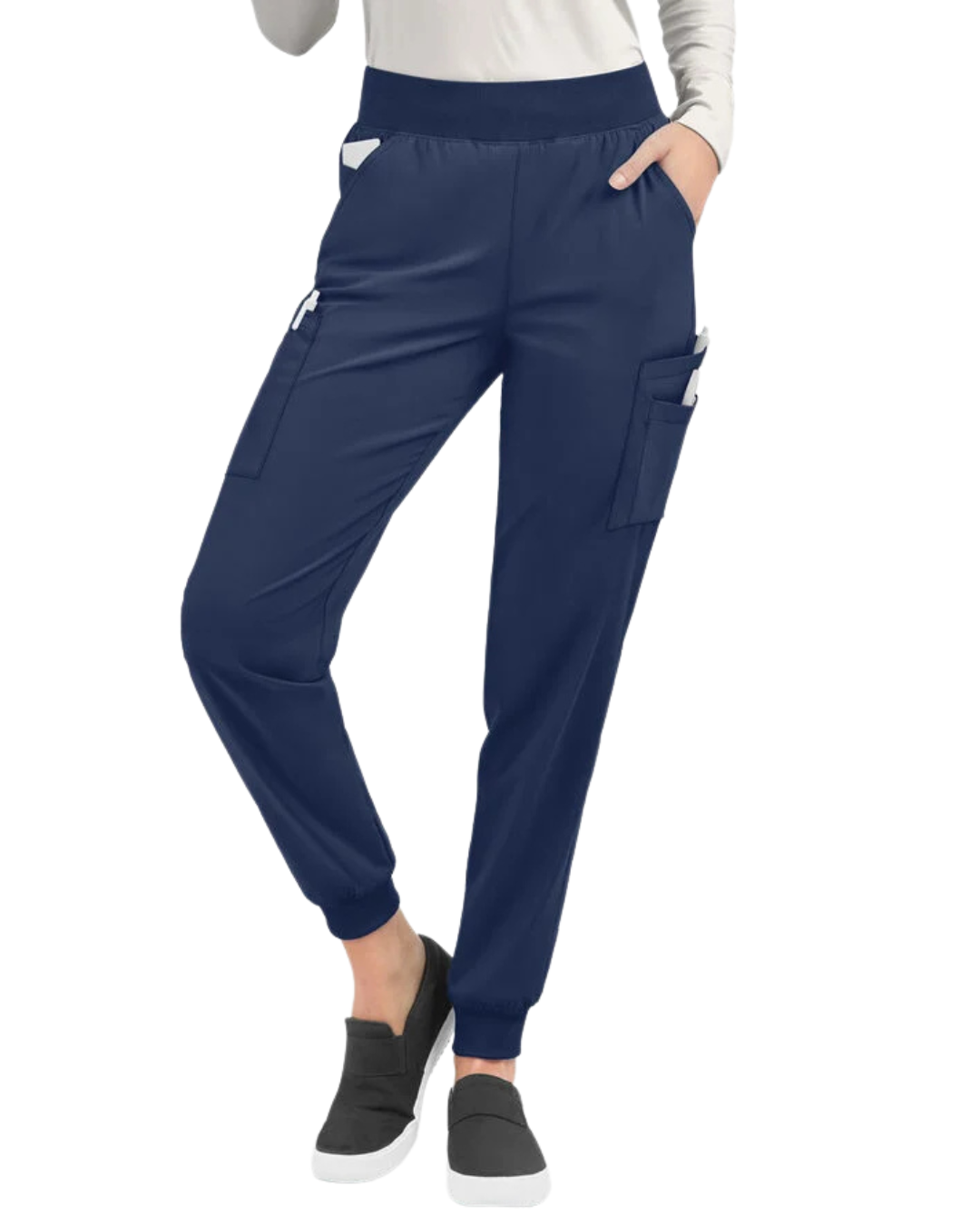Jogger Elastic Band Pants Navy Blue