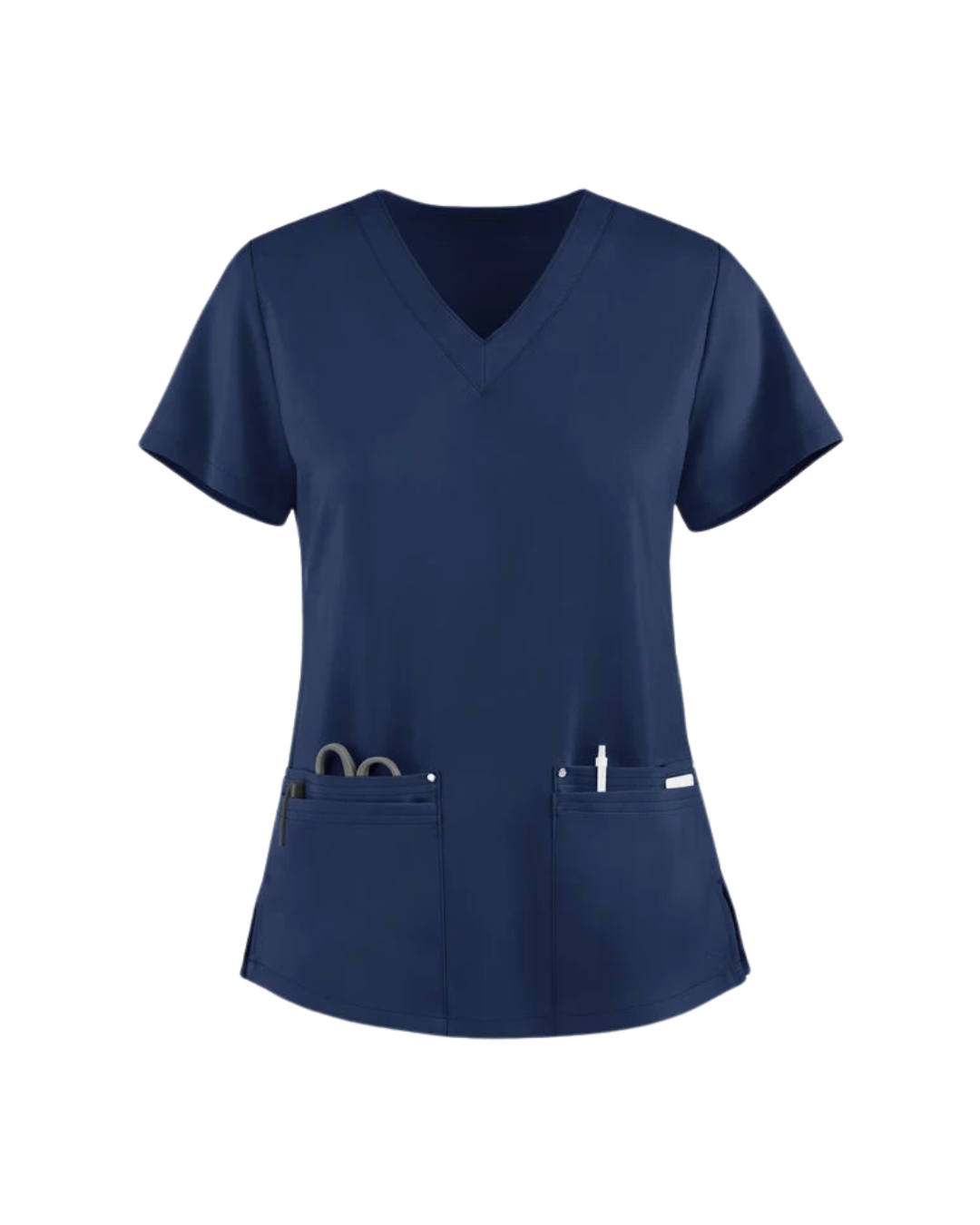 V-Neck Short Sleeve Top Purple