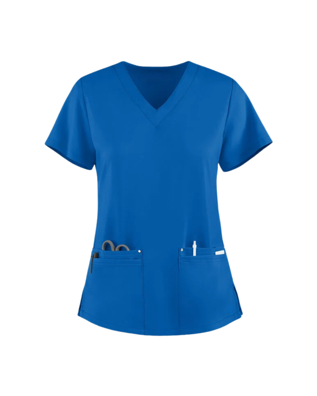 V-Neck Short Sleeve Top Purple