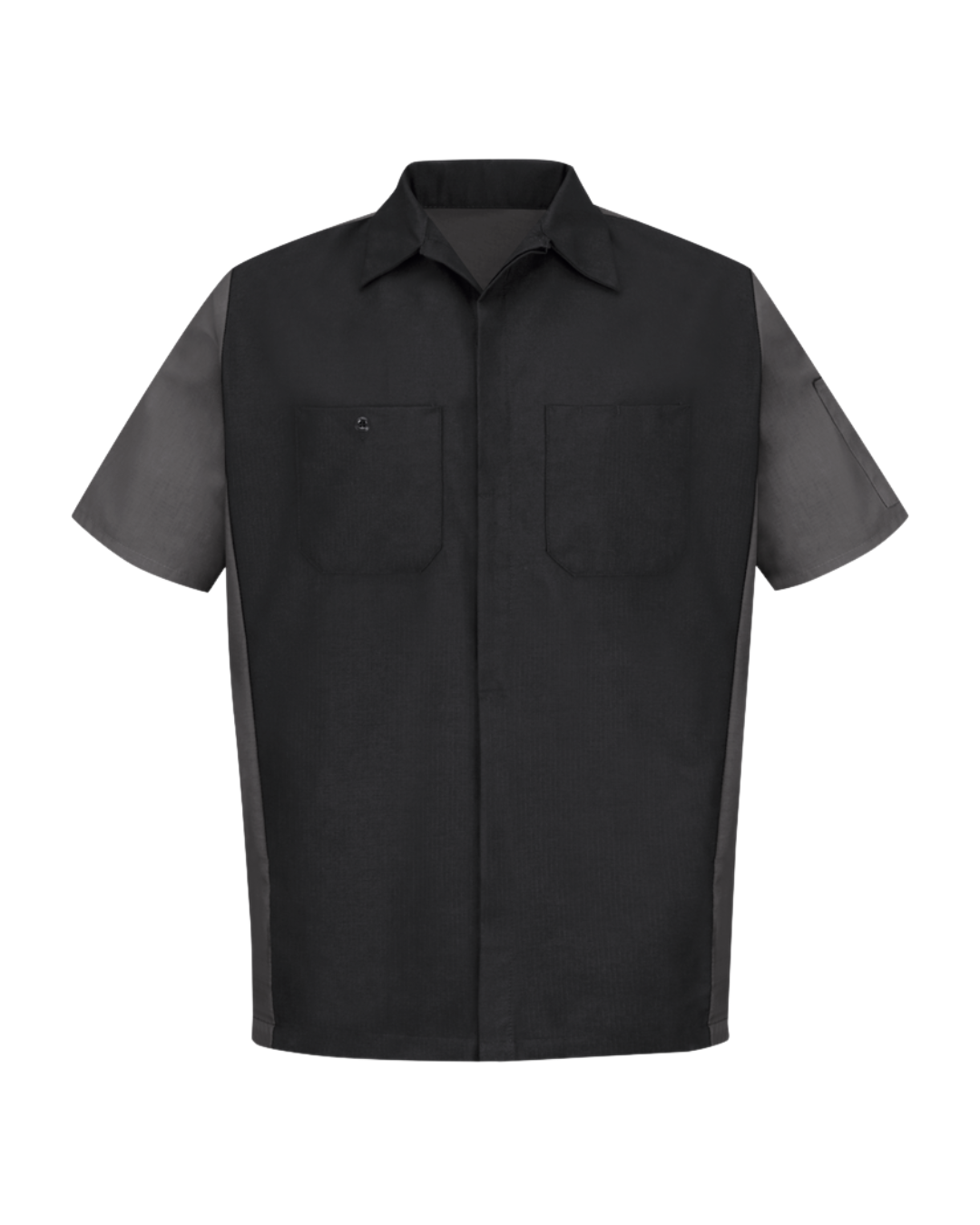 Short Sleeve Ripstop Crew Shirt Black/Red