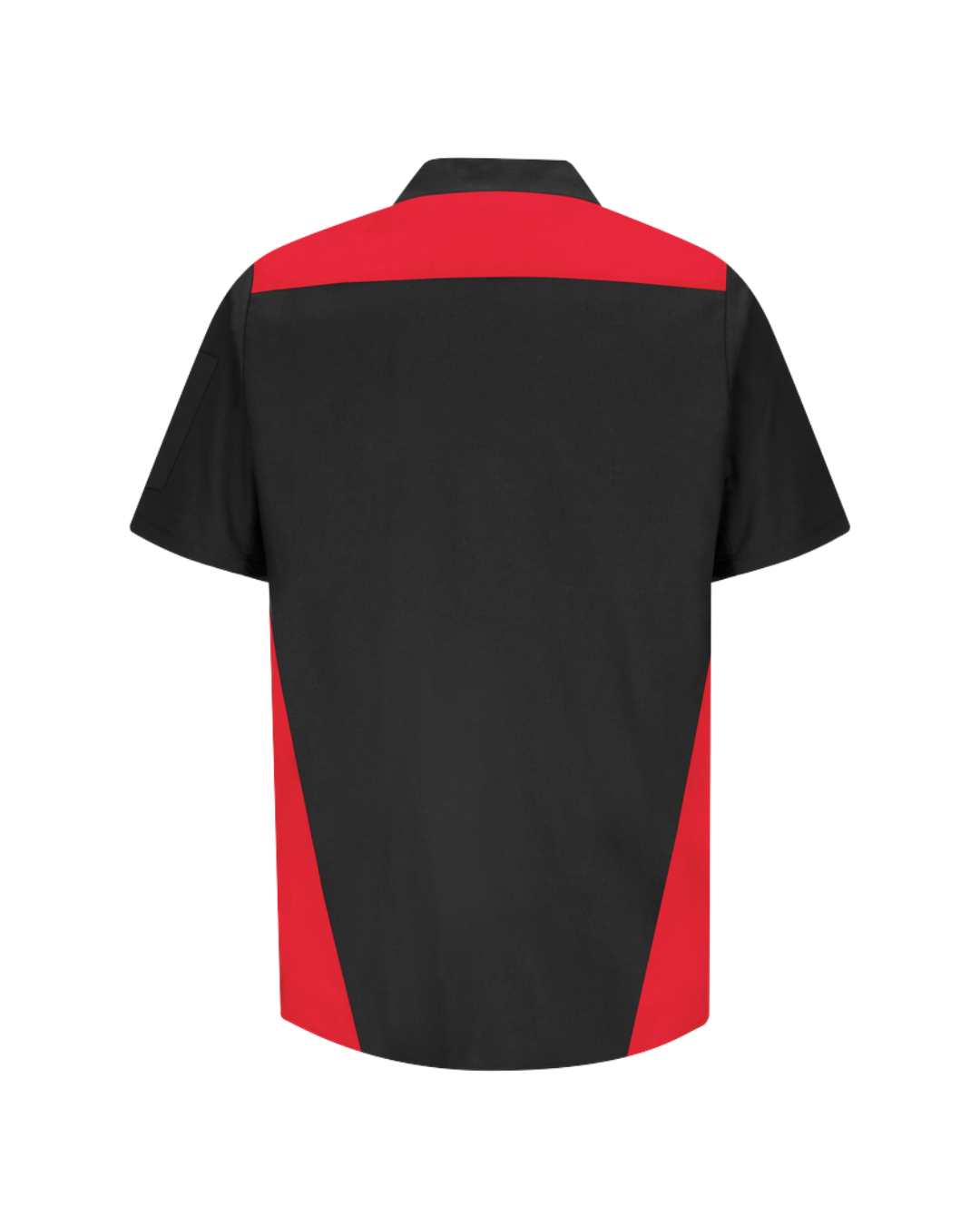 Short Sleeve Ripstop Crew Shirt Black/Red/Grey