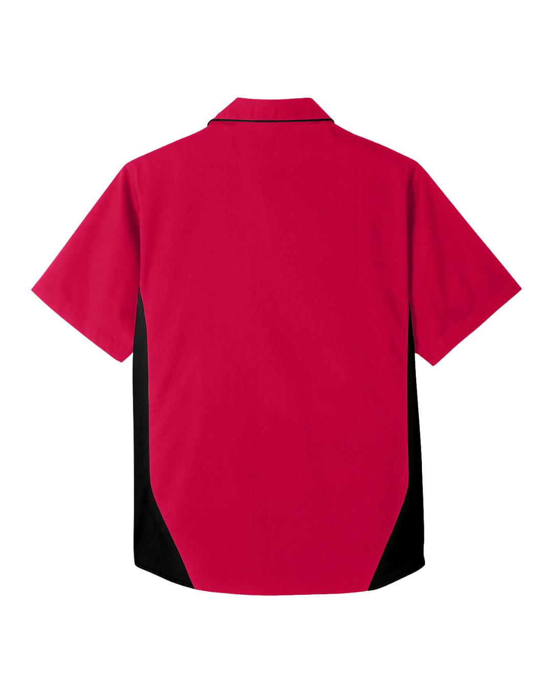 Short Sleeve Ripstop Crew Shirt Black/Red/Grey