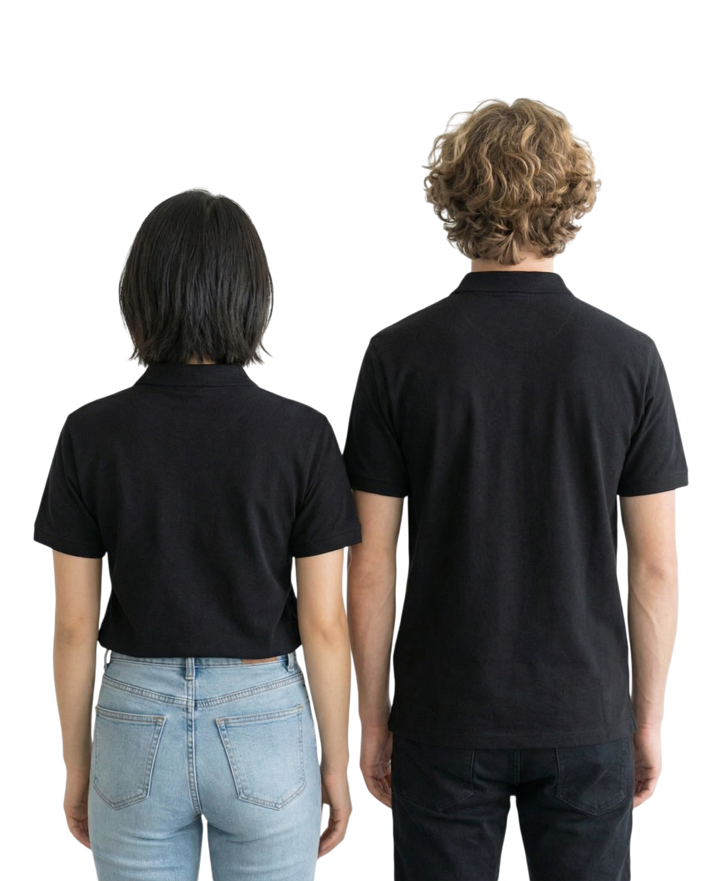 Black Unisex Polo with Logo