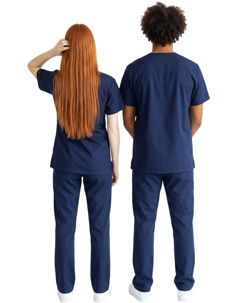 Apres Scrubs - Navy Blue Unisex Scrub Top