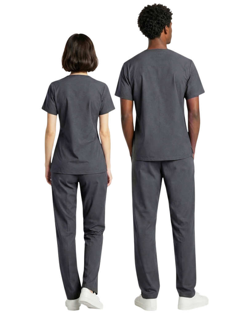 MCC Faculty Grey Unisex Scrub Top