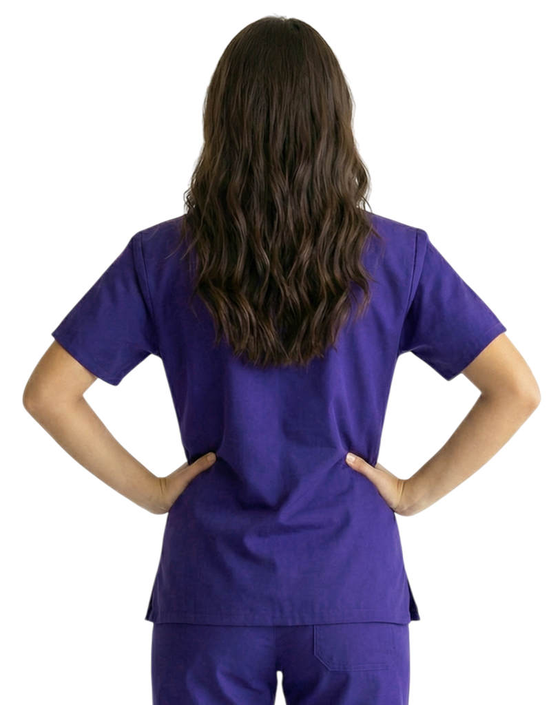 MCC Purple Unisex Scrub Top