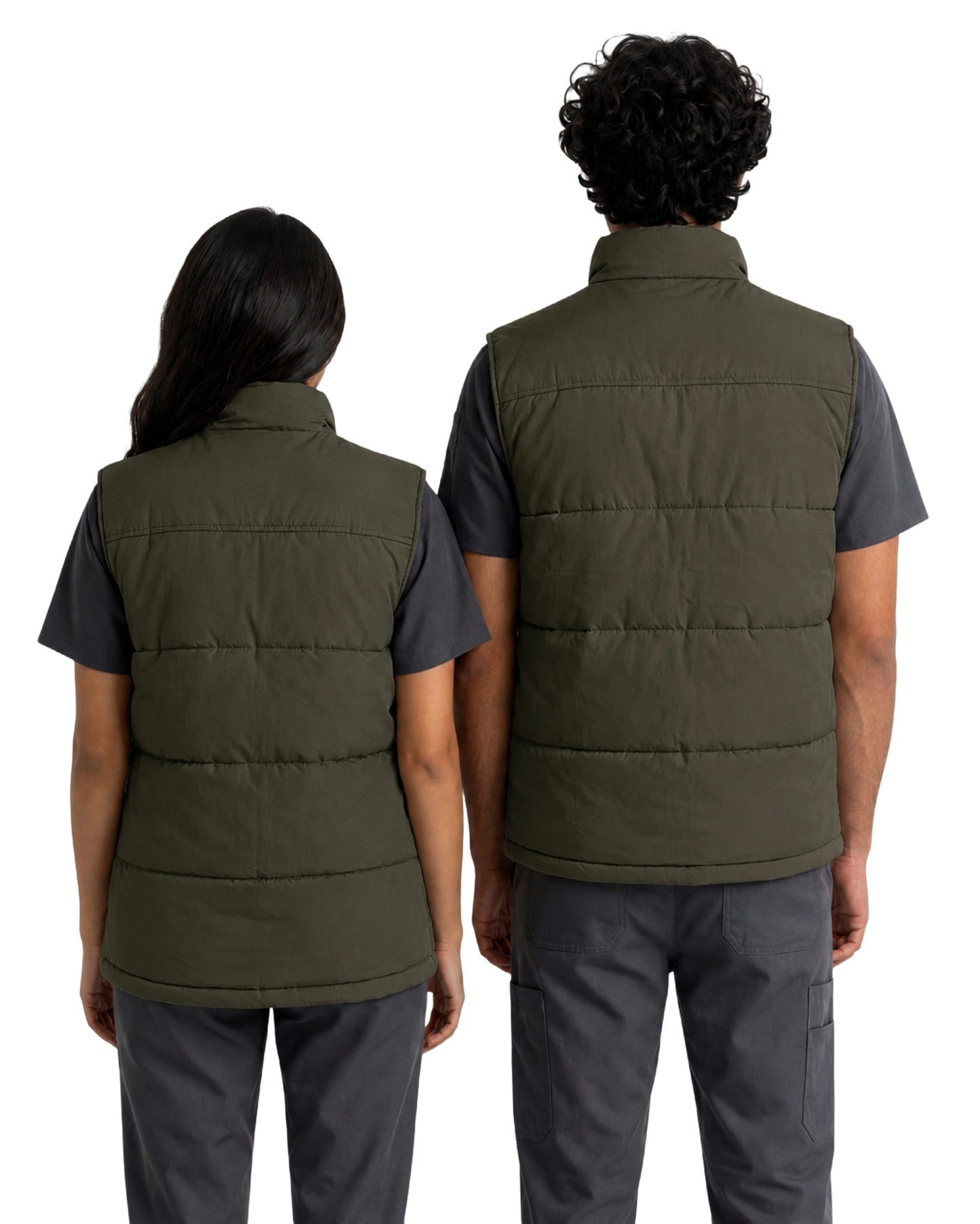 Grey Unisex Polo Vest with Logo