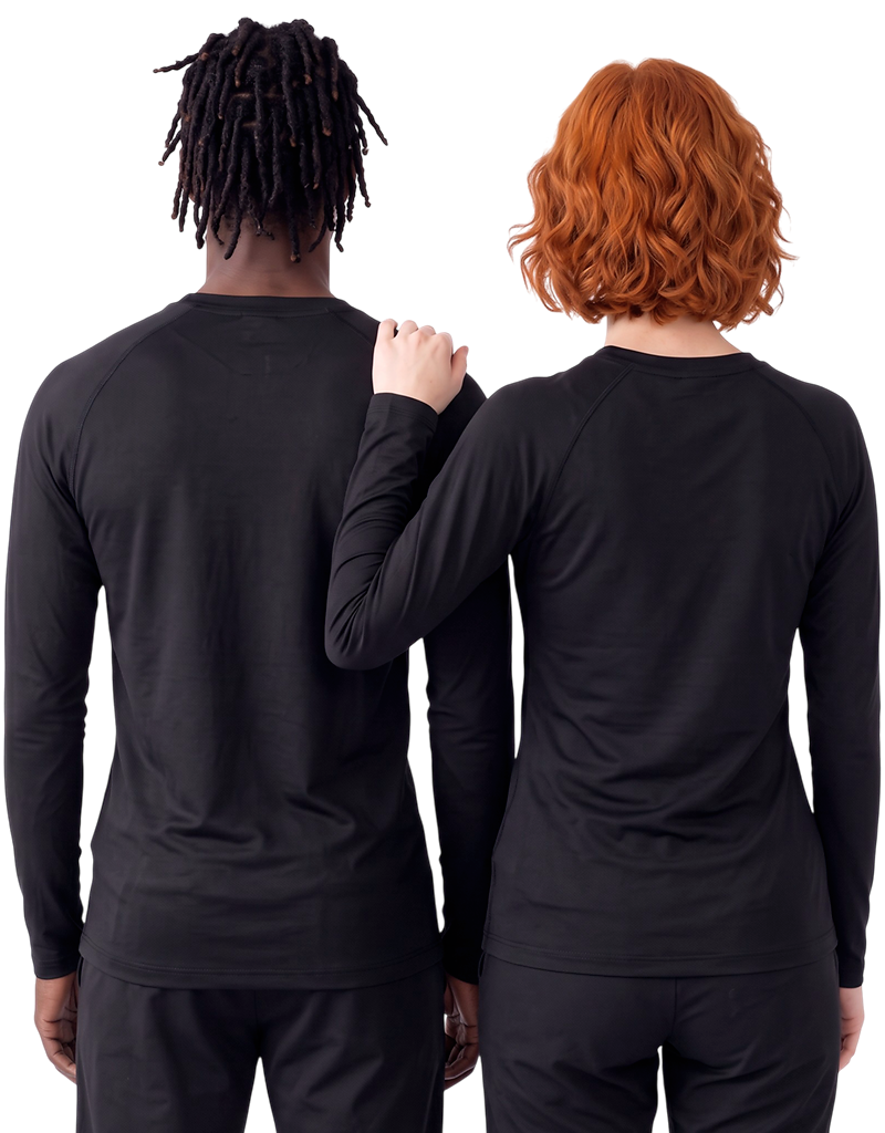 SUI Black Unisex Underscrub