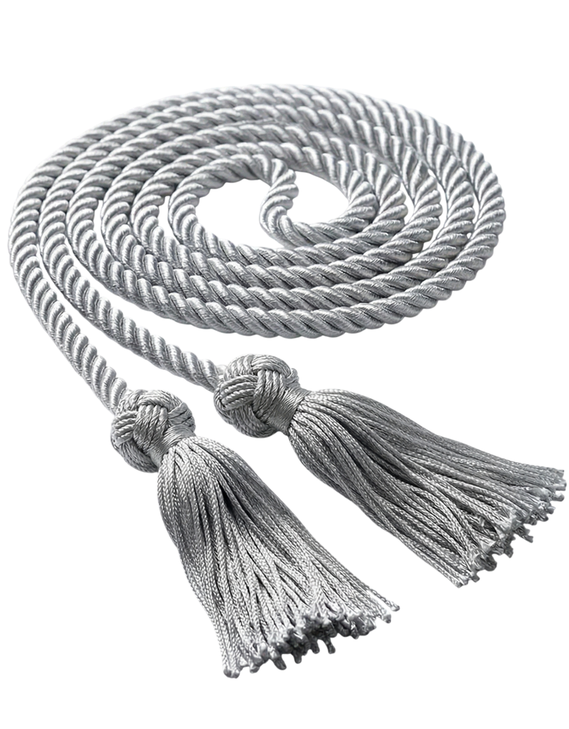 Graduation Single Cord Silver