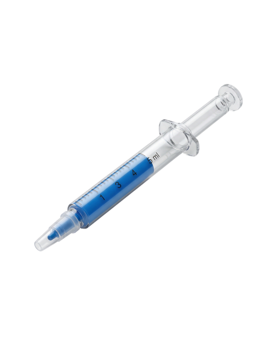 Souvenir Syringe Blue Highlighter Pen