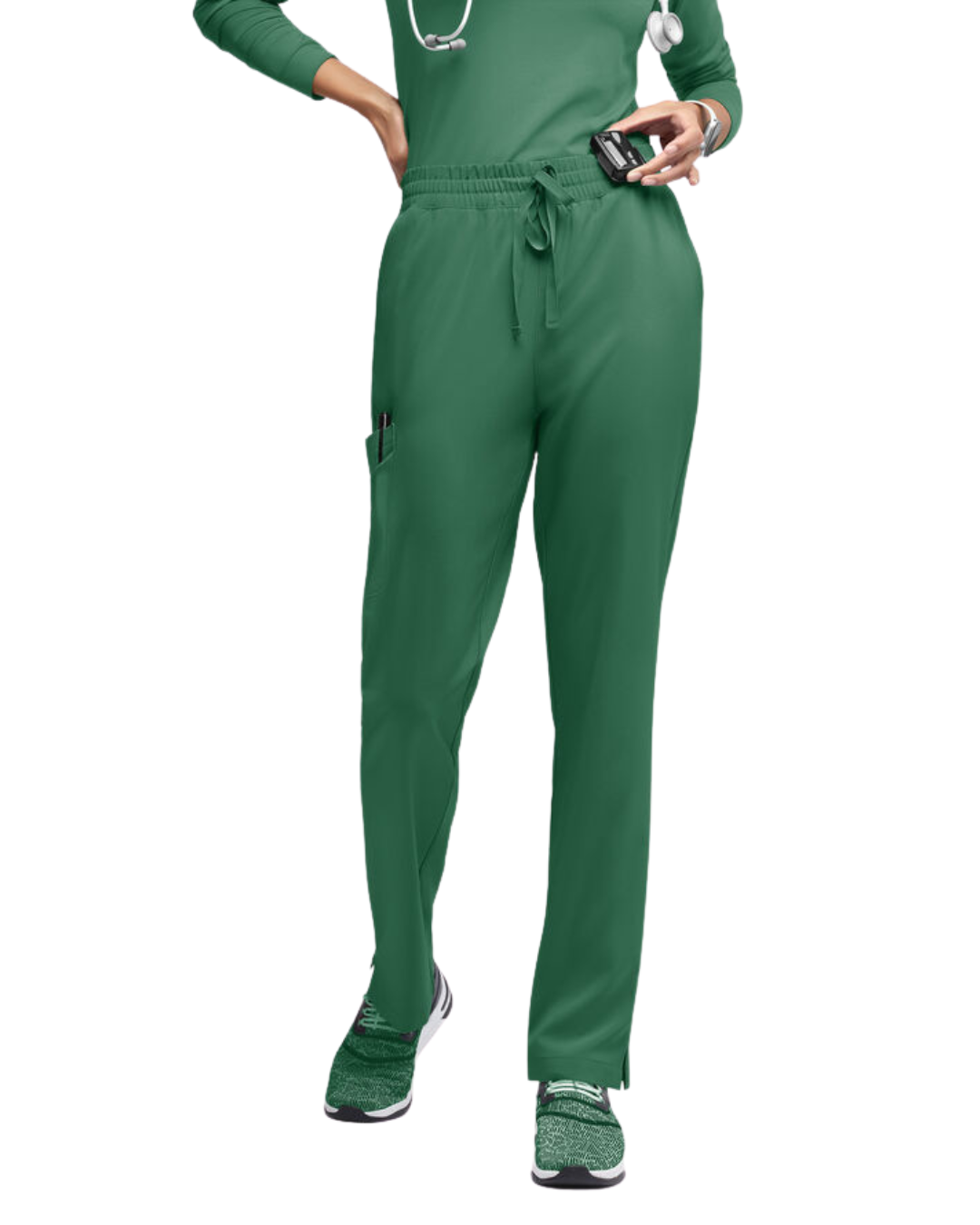 Straight Leg Drawstring Belt Pants Royal Blue