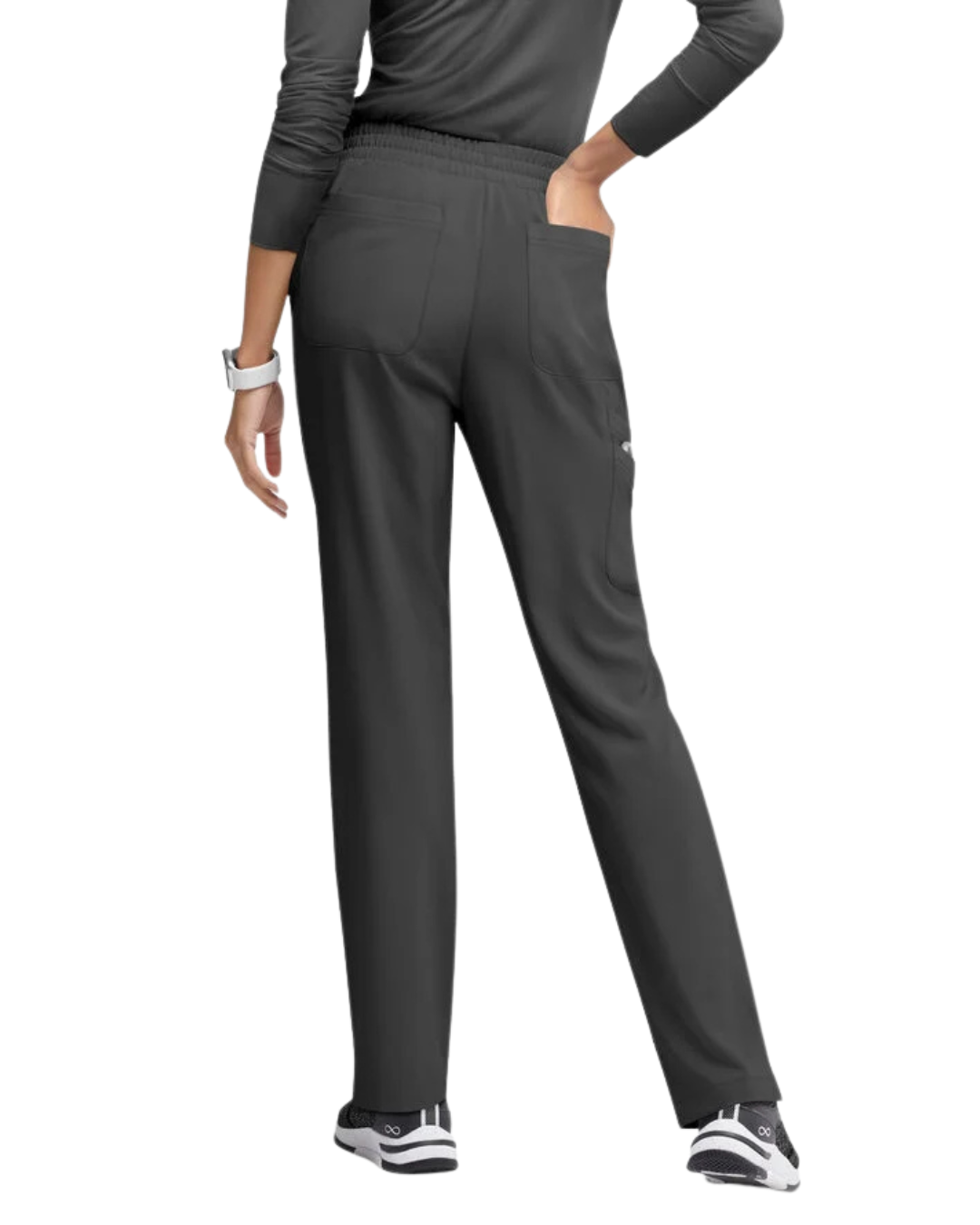 Straight Leg Drawstring Belt Pants Royal Blue