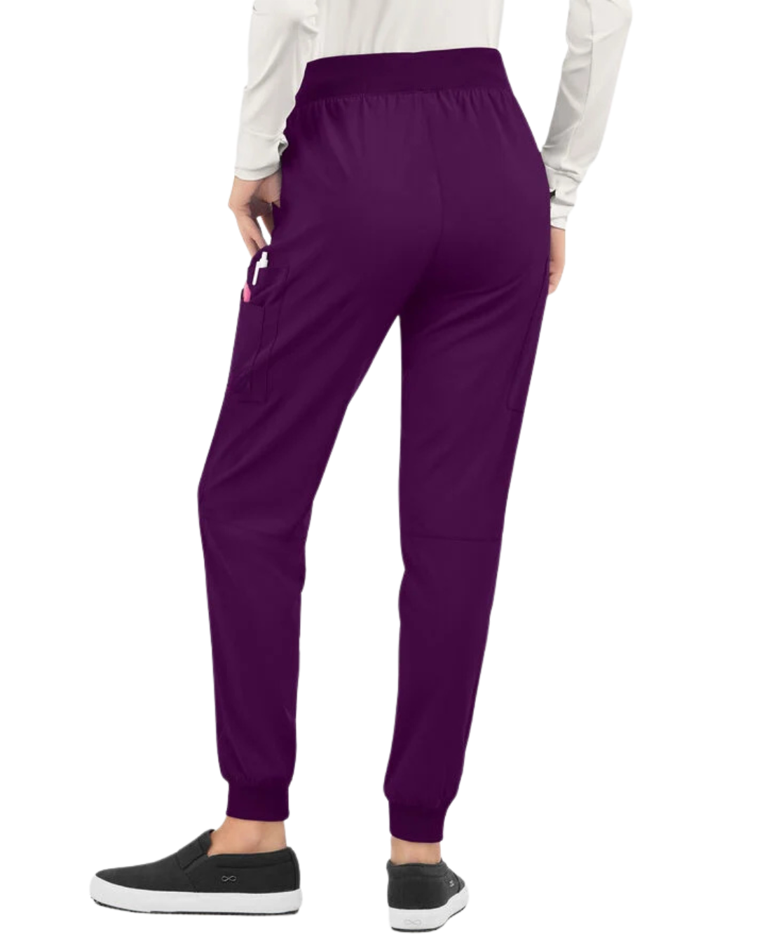 Jogger Elastic Band Pants Purple