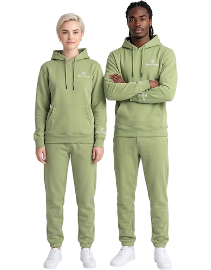 Apres Scrubs — Soft Green Hoodie Set