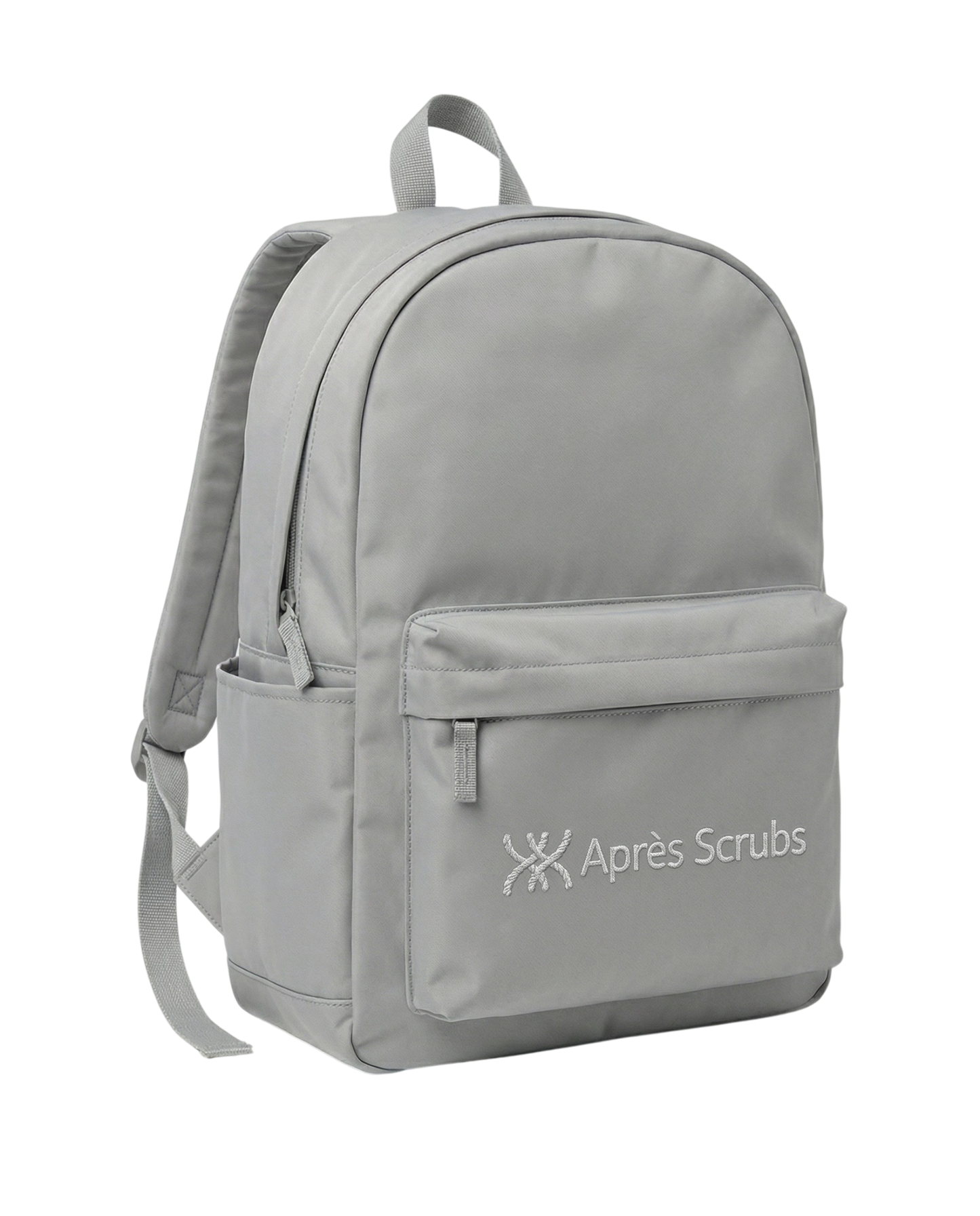Grey Backpack with Logo