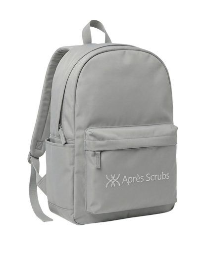 Grey Backpack with Logo