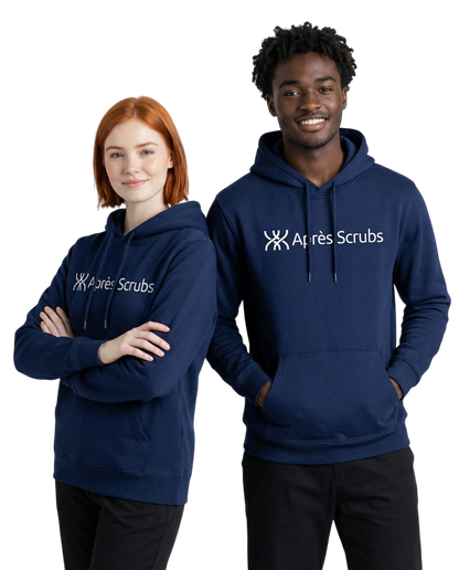 Navy Unisex Hoodie with Logo