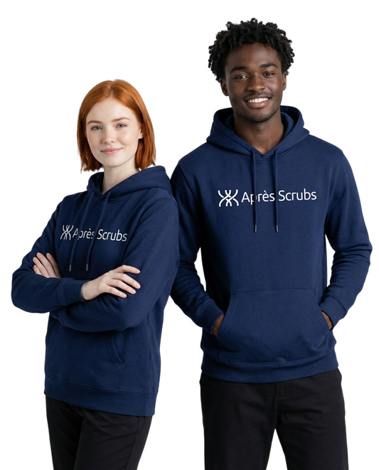 Navy Unisex Hoodie with Logo