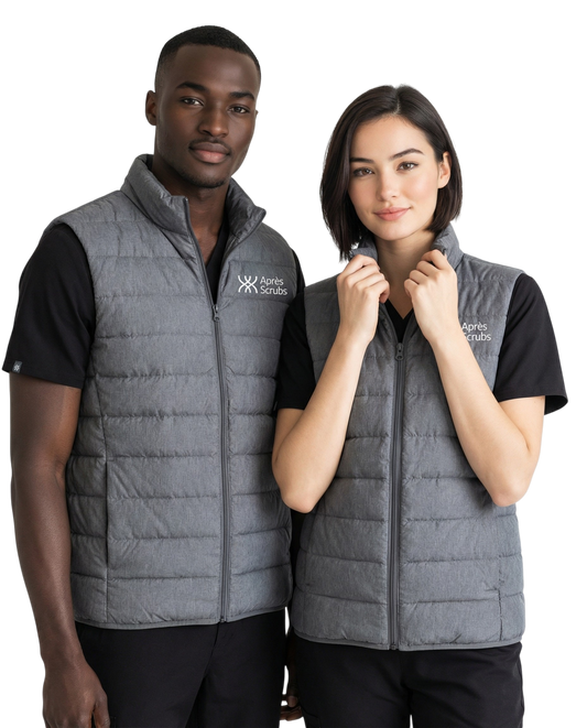 Dark Grey Unisex Polo Vest with Logo