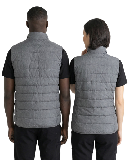 Dark Grey Unisex Polo Vest with Logo