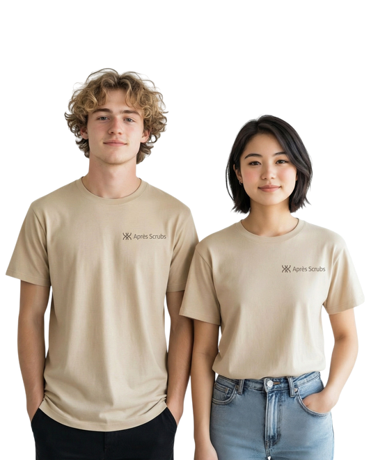 Beige Unisex T-Short with Logo