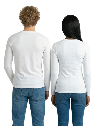 White Unisex Underscrub with Logo
