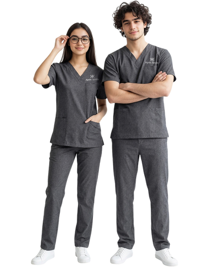 Apres Scrubs - Faculty Grey Unisex Scrub Pants