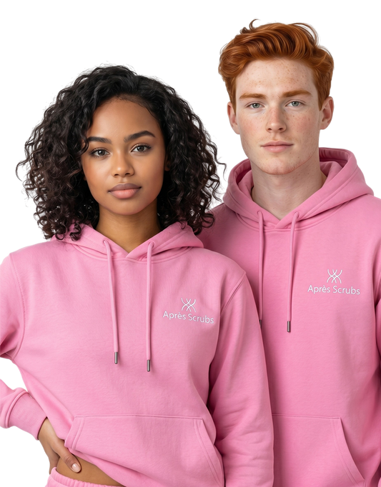 Apres Scrubs — Pink Hoodie Set