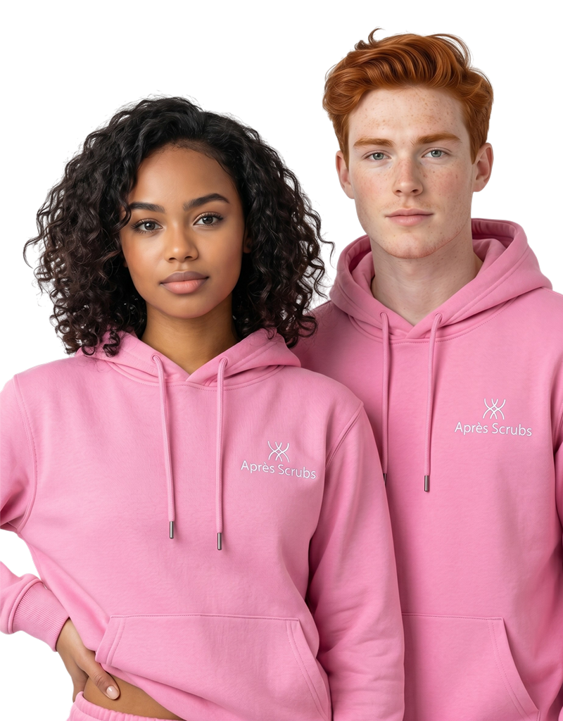 Apres Scrubs — Pink Hoodie Set