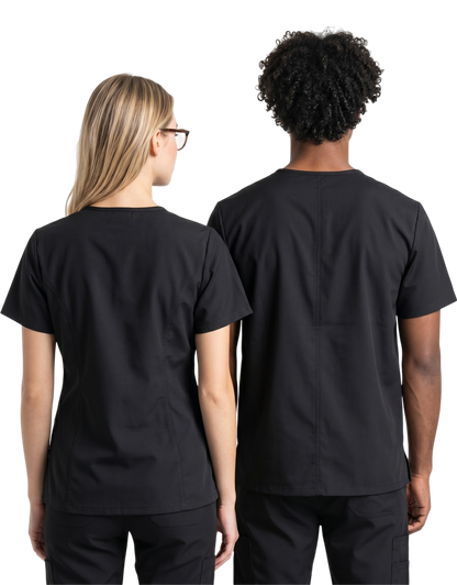 Apres Scrubs - Black Unisex Scrub Top
