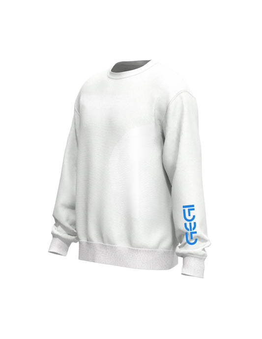 GEGI White Crewneck Sweatshirt Style 1