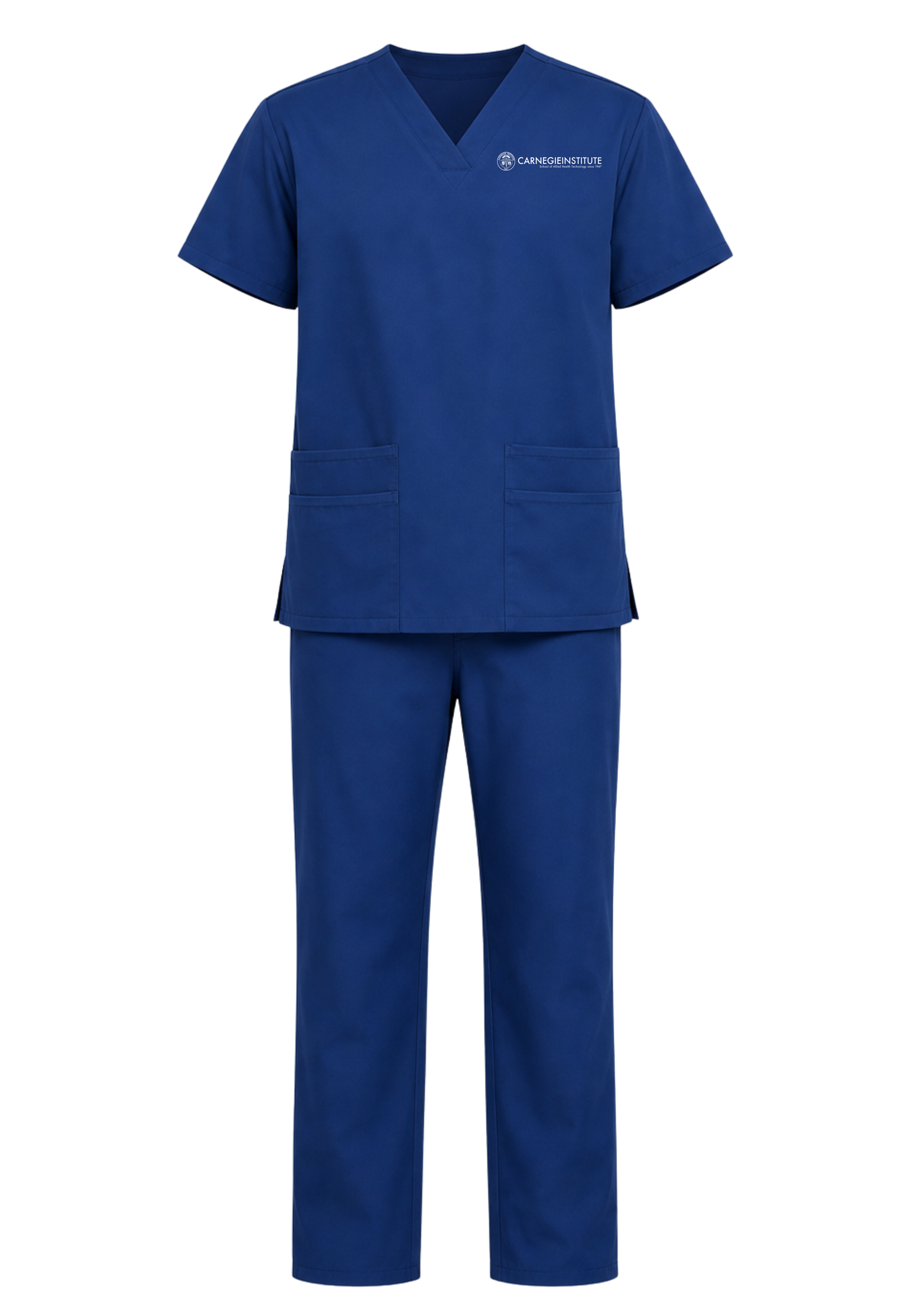 Carnegie Unisex Navy Blue Scrub Set