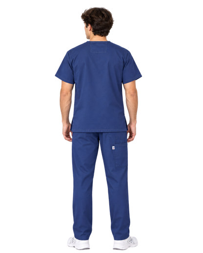 Midwestern Prior Uniform Unisex Scrub Top - Navy Blue