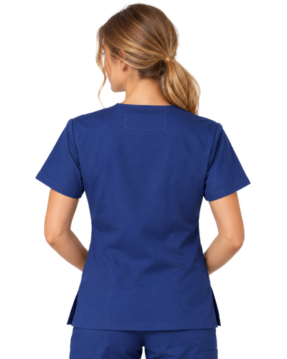Midwestern Prior Uniform Unisex Scrub Top - Navy Blue