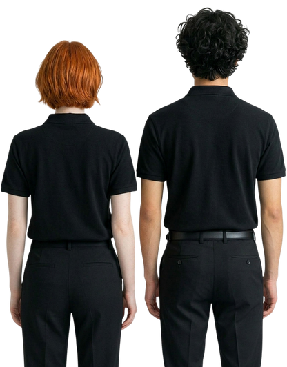 Las Vegas - Black Unisex Polo