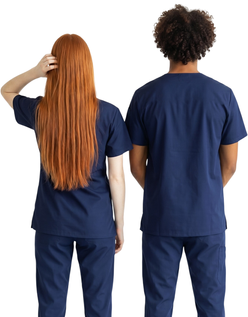 Apres Scrubs - Navy Blue Unisex Scrub Top