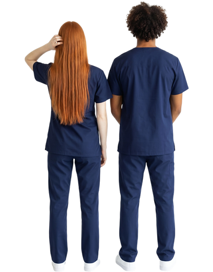 Apres Scrubs - Navy Blue Unisex Scrub Top