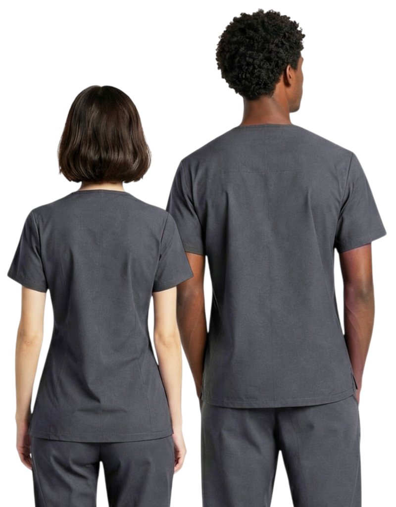 MCC Faculty Grey Unisex Scrub Top