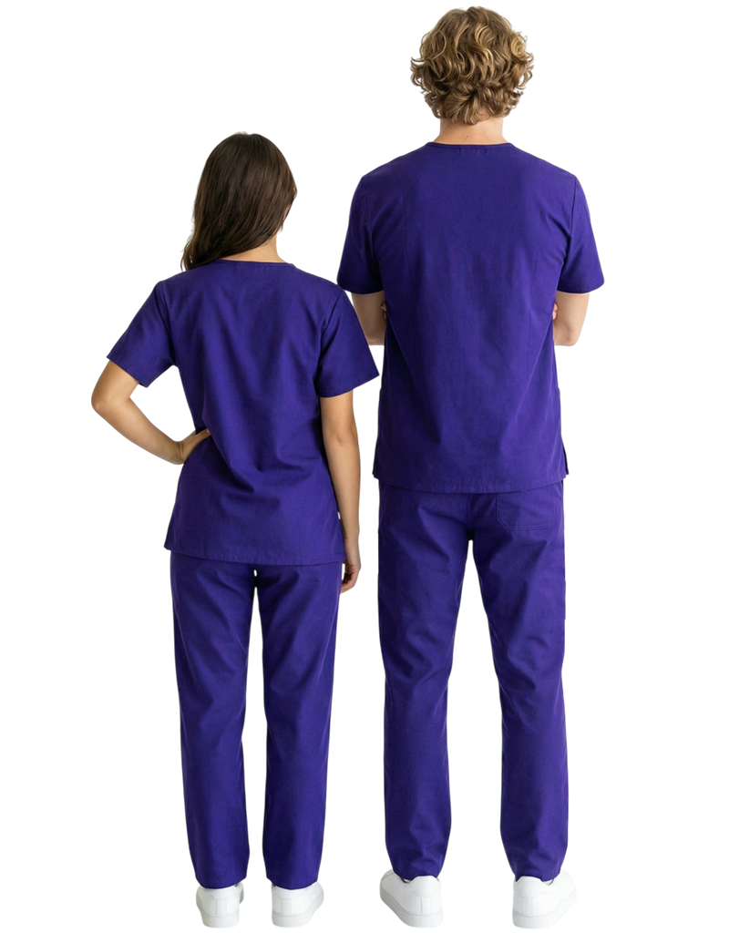 MCC Purple Unisex Scrub Top - Admin