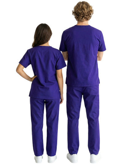MCC Purple Unisex Scrub Top - Admin