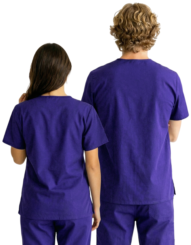 MCC Purple Unisex Scrub Top - Admin