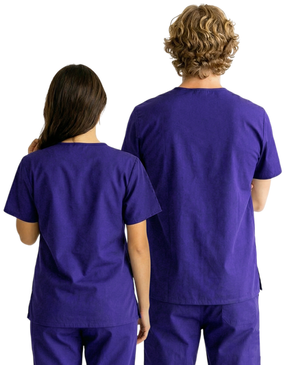 MCC Purple Unisex Scrub Top - Admin