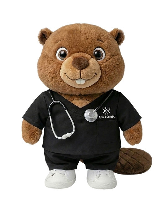 School Mascot Beaver with Logo