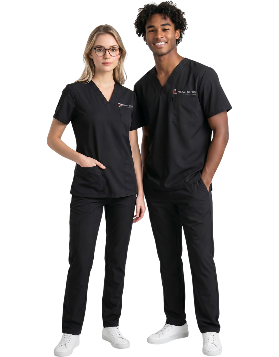 Midwestern Black Unisex Scrub Pants - Clinical