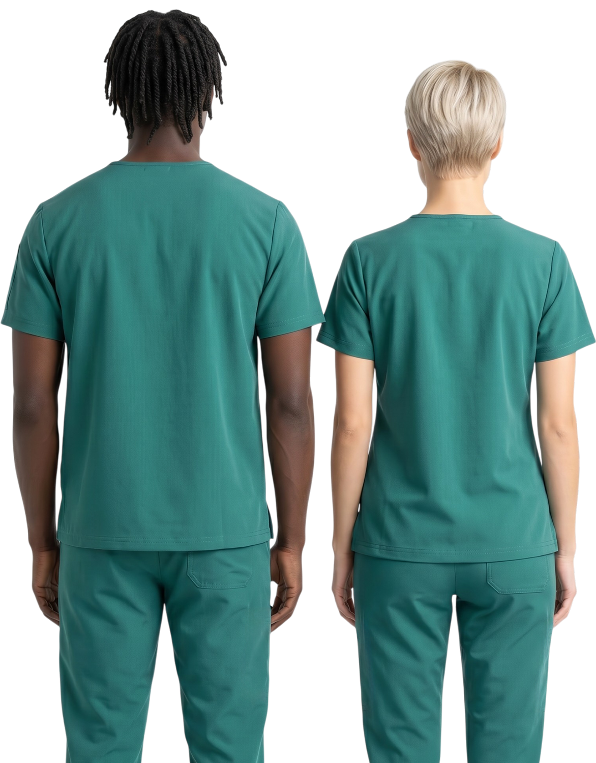 Midwestern Teal Unisex Scrub Top - Clinical