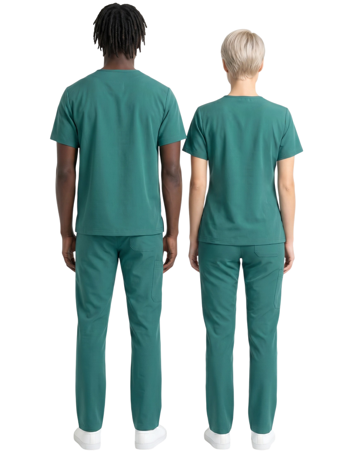 Midwestern Teal Unisex Scrub Top - Clinical