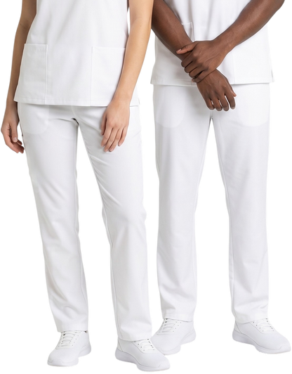 Midwestern White Unisex Scrub Pants