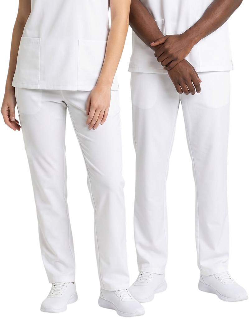 Midwestern White Unisex Scrub Pants - Clinical