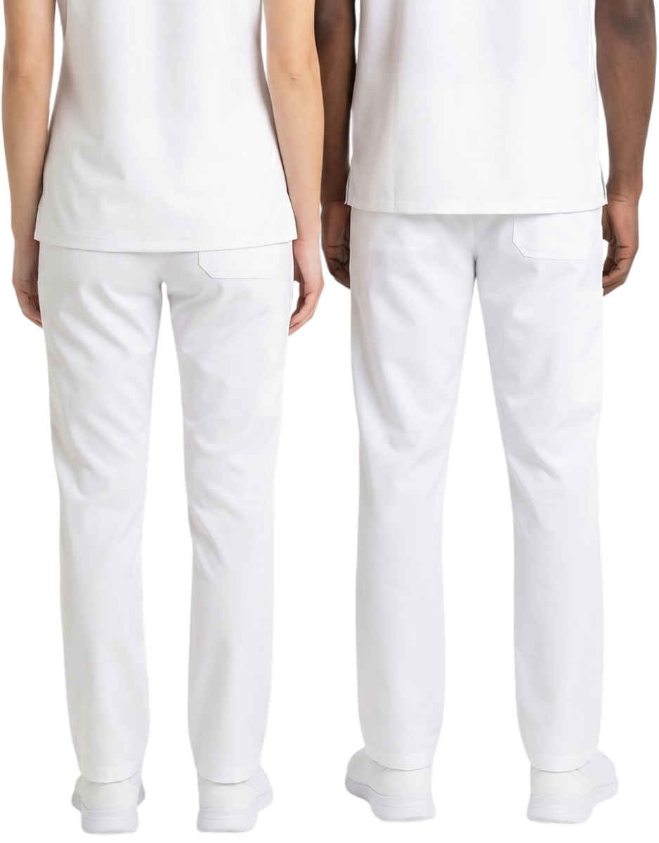 Midwestern White Unisex Scrub Pants